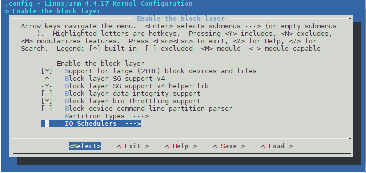 block layer config
